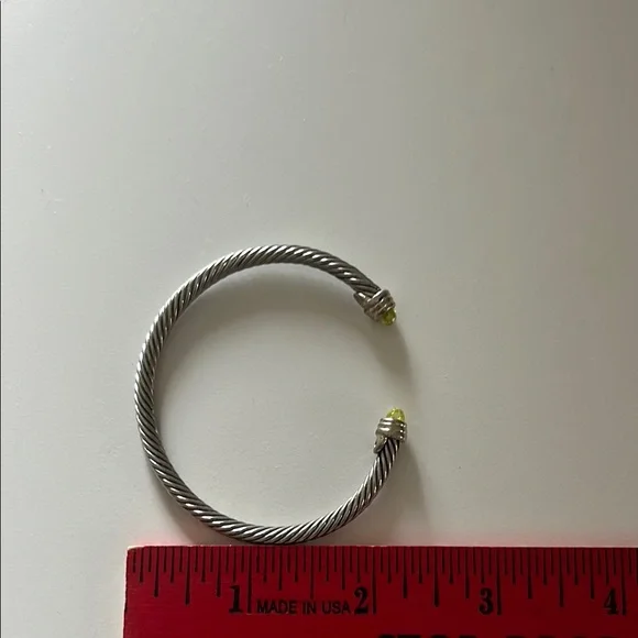 David Yurman cable flex bracelet in peridot - Picture 11 of 13
